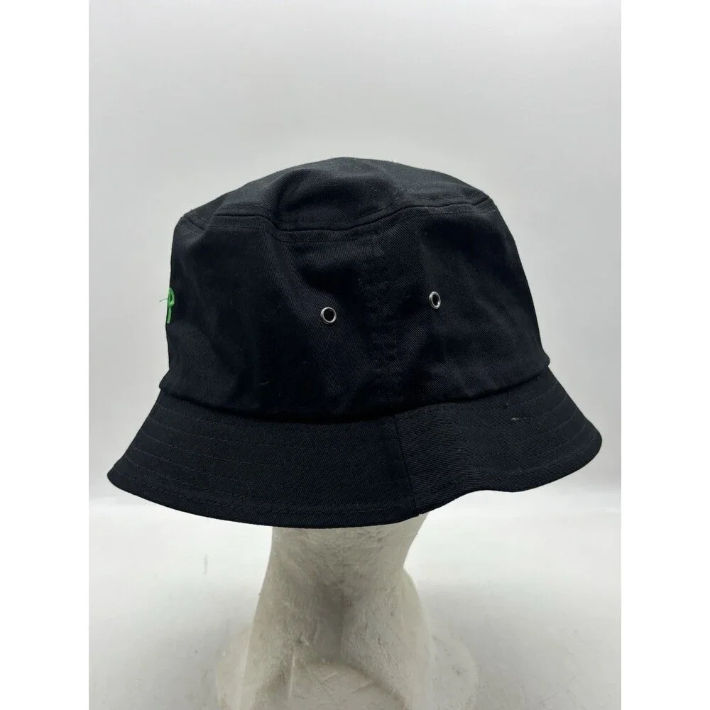 Uber Eats Bucket Hat Black Embroidered Logo Big Accessories 100% Cotto